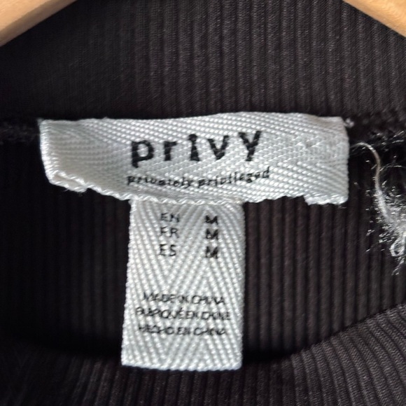 Privy | Cutout Cropped Tank | Ribbed Black | M 🖤✨ - Picture 9 of 11